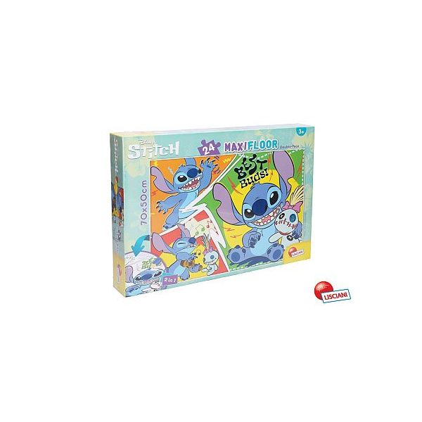 Stitch puzzle maxi oboustranné 70x50 cm 24 dílků