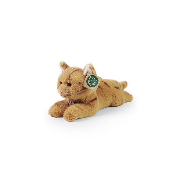 Plyšová kočka ležící hnědá 25 cm****