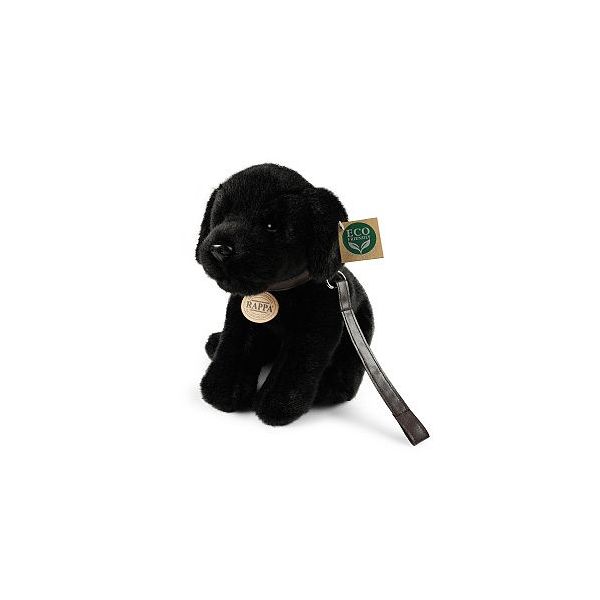 Plyšový labrador černý s vodítkem 25 cm  ****