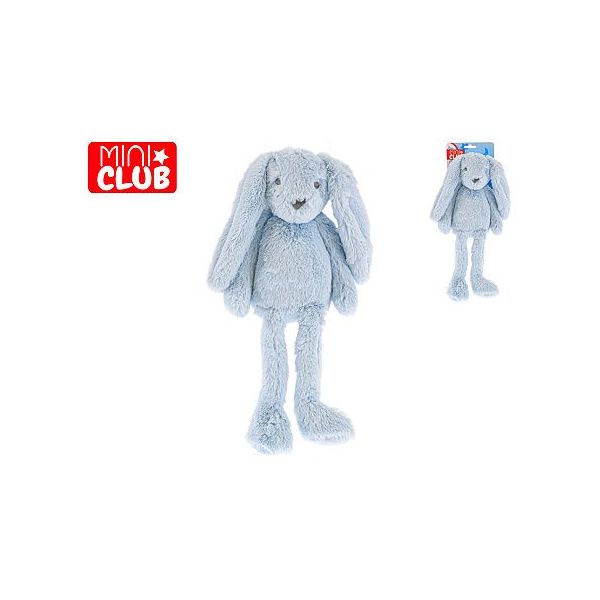 Mini Club zajíček plyšový modrý 30cm dlouhé nohy 0m+