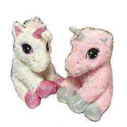 PLYŠÁKOV - Jednorožec sedící 30 cm - 2 druhy