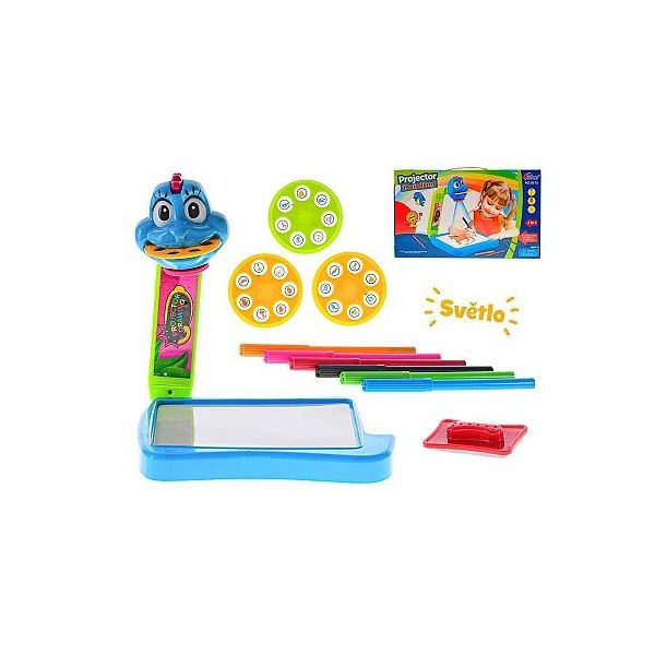 Projektor/lampička zvířátko 18x15x24cm na baterie se světlem