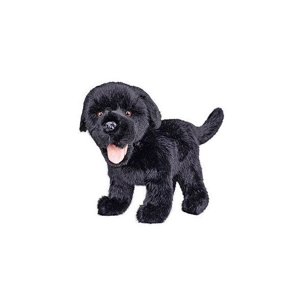Labrador plyšový 23cm stojící černý 0m+