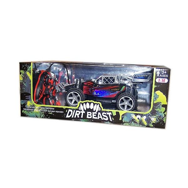 R/C buggy terénní 25cm 27MHz plná funkce na baterie se světlem