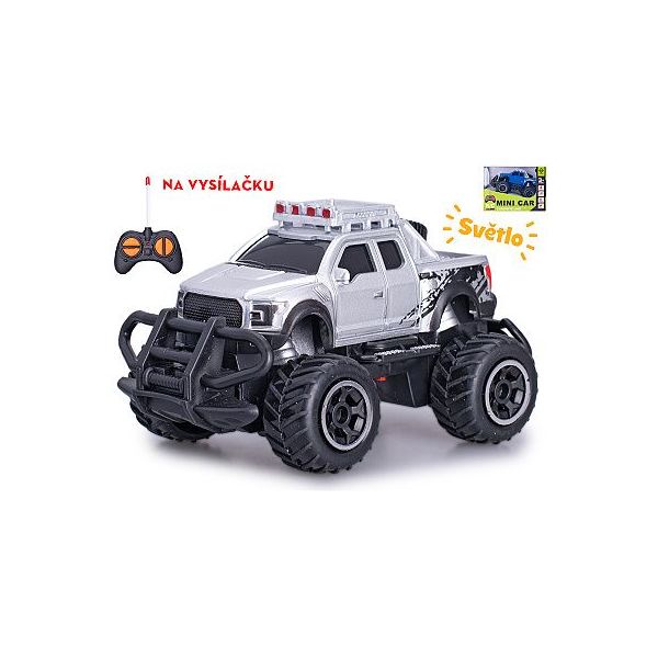R/C auto terénní 14cm 1:43 27MHz plná funkce na baterie se světl