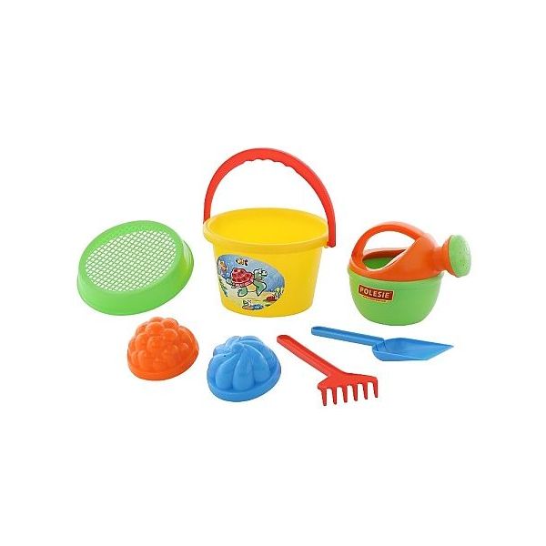 Sada na písek č. 204: Kbelíček střední: Sítko: 2 formič/+1/ ****