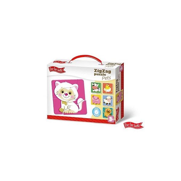 Far Far Land Puzzle ZigZag mazlíčci 6 obrázků  ****