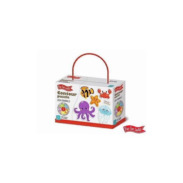 Far Far Land Puzzle obrysové moře 5 obrázků  ****