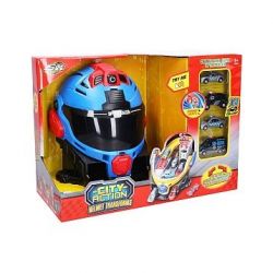 Policejní stanice helma s efekty 20x32x20 cm