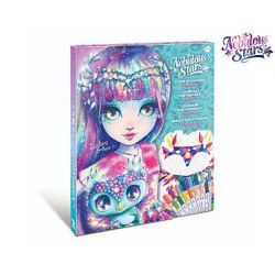 Nebulous Stars Malování podle čísel set s fixy 31x25 cm