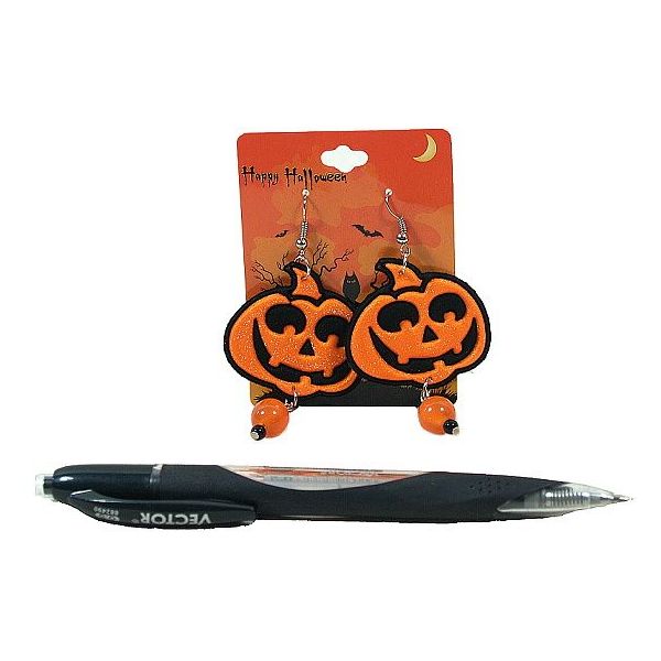 Náušnice Halloween dýně