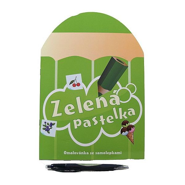 Omalovánky pastelka -  zelená  (12%)