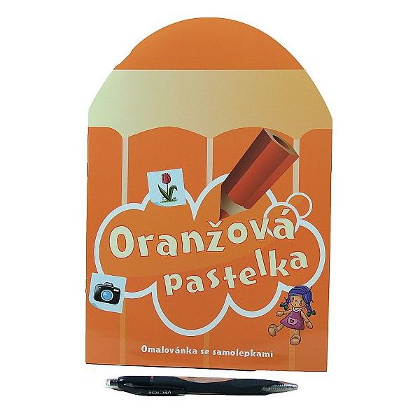 Omalovánky pastelka -  oranžová  (12%)