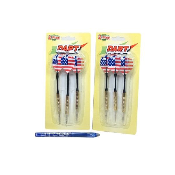 Šipky kov 15cm 3ks  na kartě