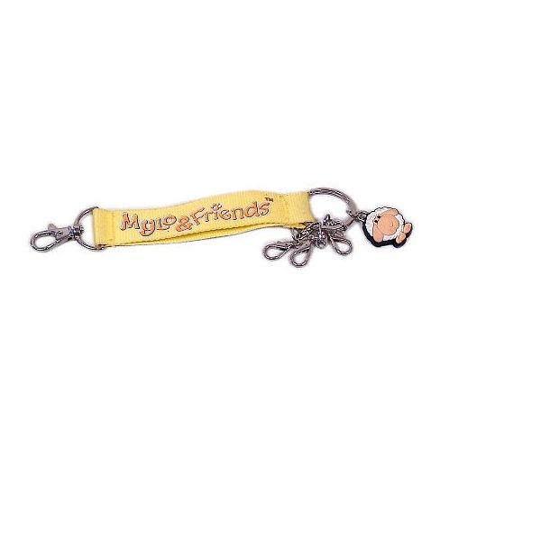 Strip s karabinkou-žlutý