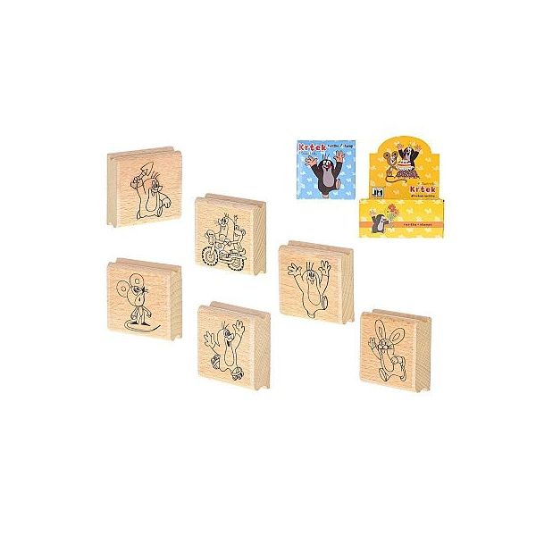 Razítko dřevěné Krtek 4