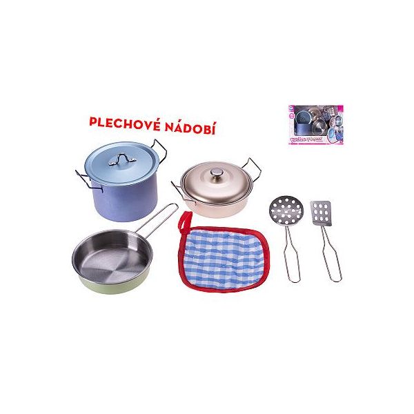 Nádobí plechové 8ks