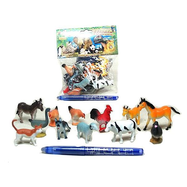 zvířátka domácí 12 ks v sáčku