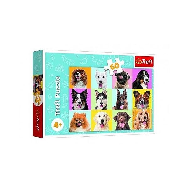 Puzzle Roztomilí psi 33x22cm 60 dílků  ****