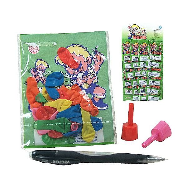 vodní bomby na kartě - 1 karta   24 ks účtovat 24 ks !!!