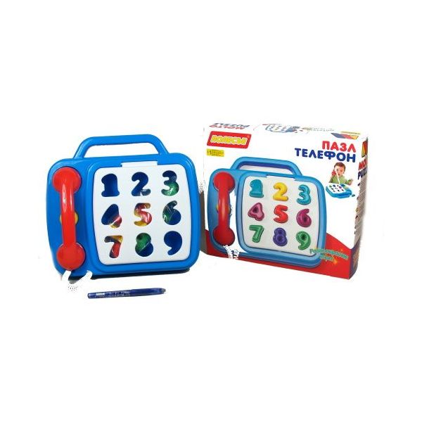 Telefon s čísly - vkládačka  /+1  ****